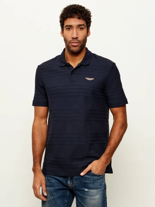 Zdjęcie produktu BOSS BLACK Polo C-Parris 242_AM | BOSS x Aston Martin | Regular Fit granatowy