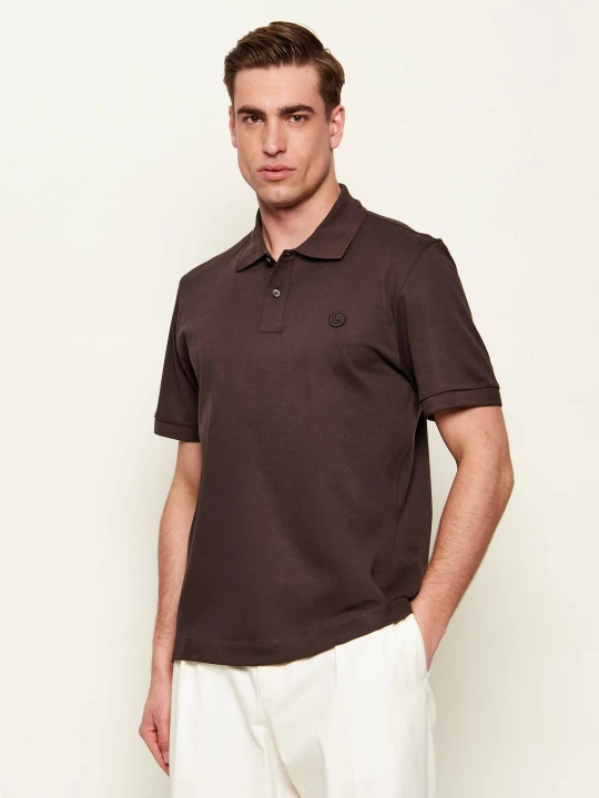Zdjęcie produktu BOSS BLACK Polo C-Parris 98 | Regular Fit | mercerised brązowy
