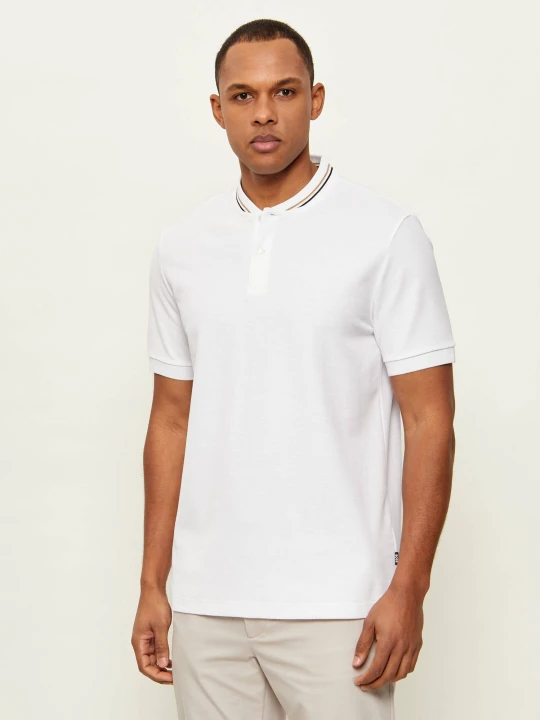 Zdjęcie produktu BOSS BLACK Polo C-Pratt 40 | Regular Fit biały