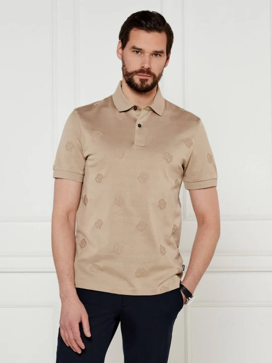 Zdjęcie produktu BOSS BLACK Polo C-Prout 109 | Regular Fit | mercerised beżowy