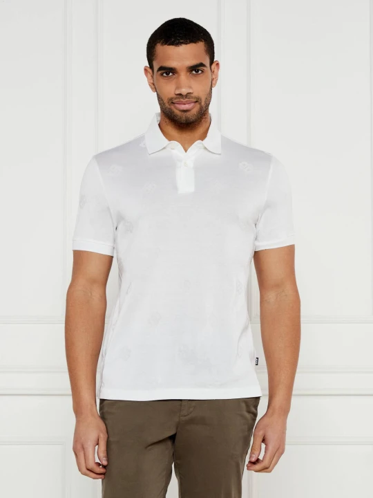Zdjęcie produktu BOSS BLACK Polo C-Prout 109 | Regular Fit | mercerised biały