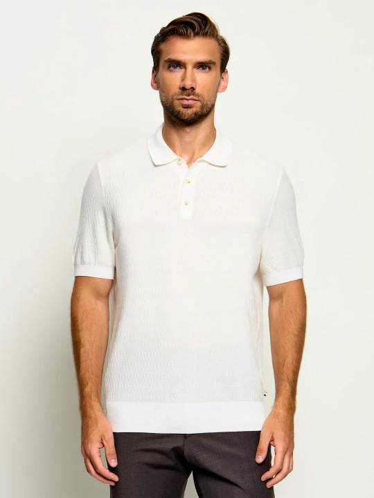 Zdjęcie produktu BOSS BLACK Polo H-Lurazio | Regular Fit ecru
