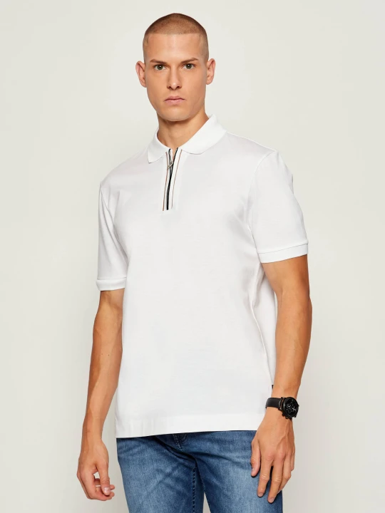 Zdjęcie produktu BOSS BLACK Polo H-Paras 65 | Regular Fit | mercerised biały