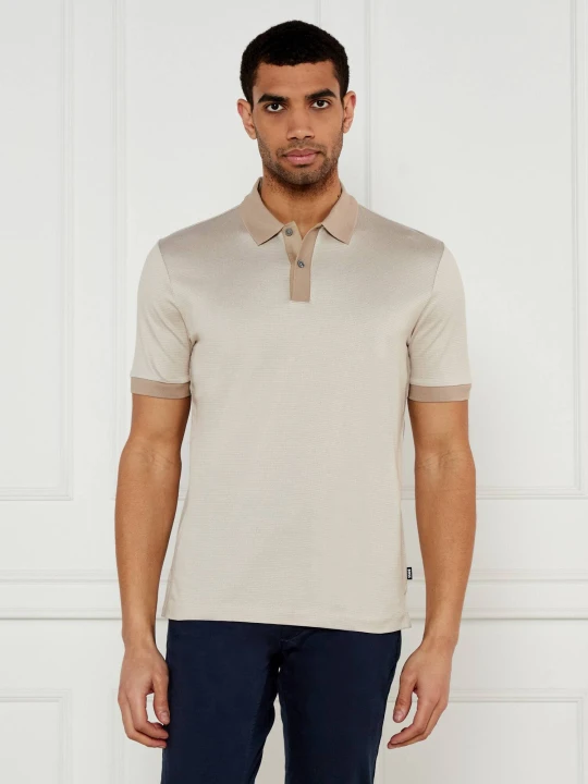 Zdjęcie produktu BOSS BLACK Polo H-Parlay 432 | Regular Fit | mercerised beżowy