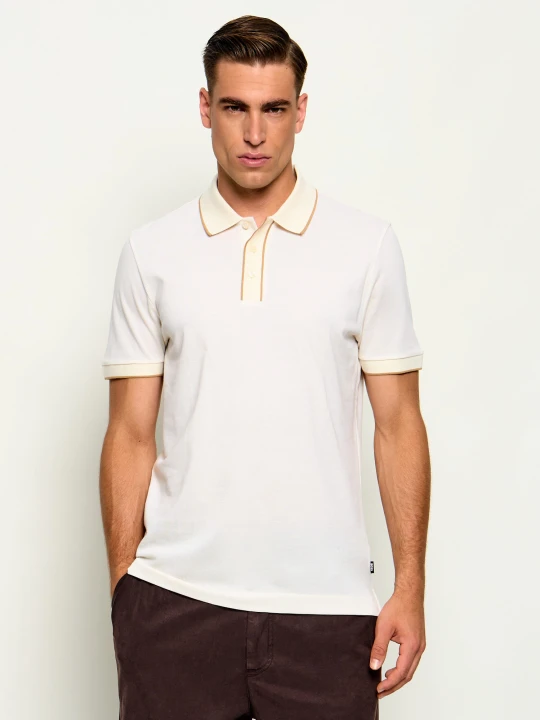 Zdjęcie produktu BOSS BLACK Polo H-Parlay | Regular Fit | pima ecru