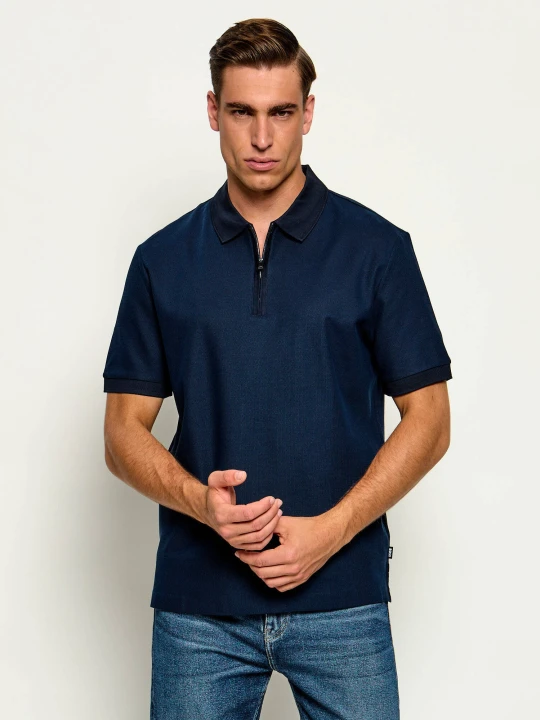 Zdjęcie produktu BOSS BLACK Polo H-Pei 88 | Regular Fit granatowy