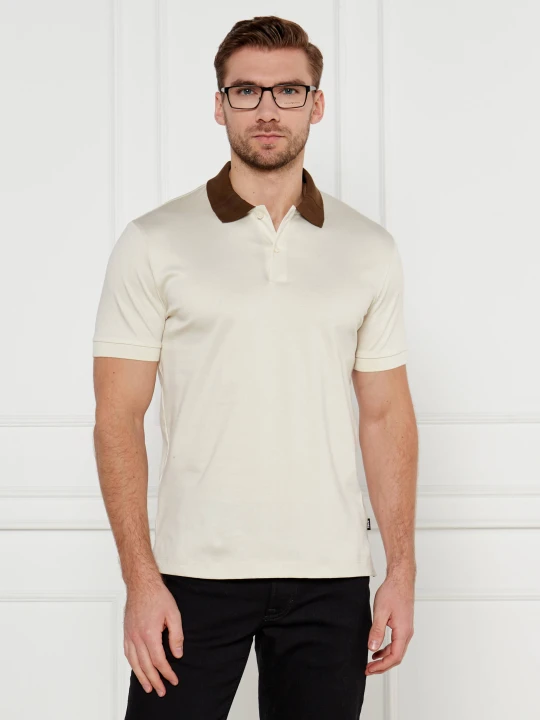 Zdjęcie produktu BOSS BLACK Polo H-Phillipson | Slim Fit beżowy