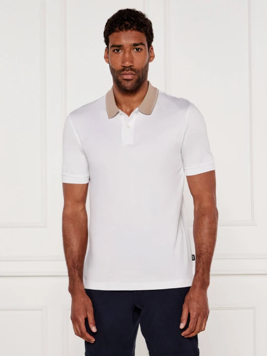 Zdjęcie produktu BOSS BLACK Polo H-Phillipson | Slim Fit | mercerised biały