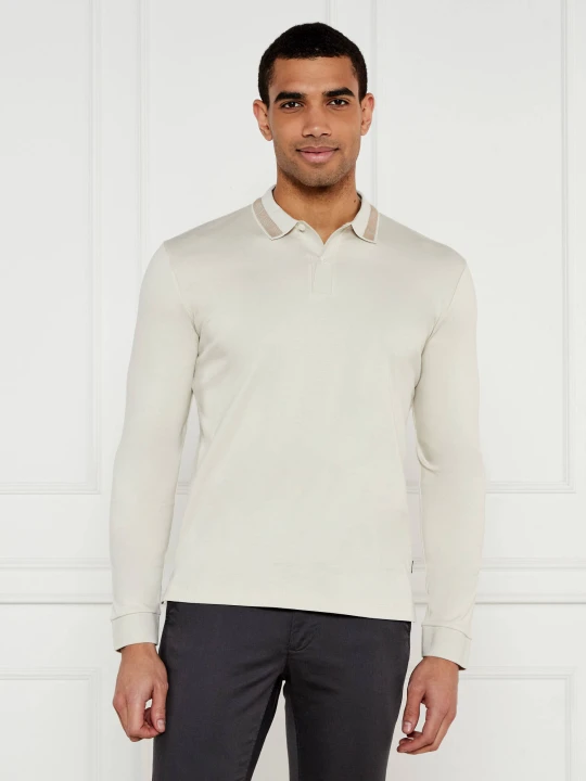 Zdjęcie produktu BOSS BLACK Polo H-Pleins 199 | Slim Fit | mercerised beżowy