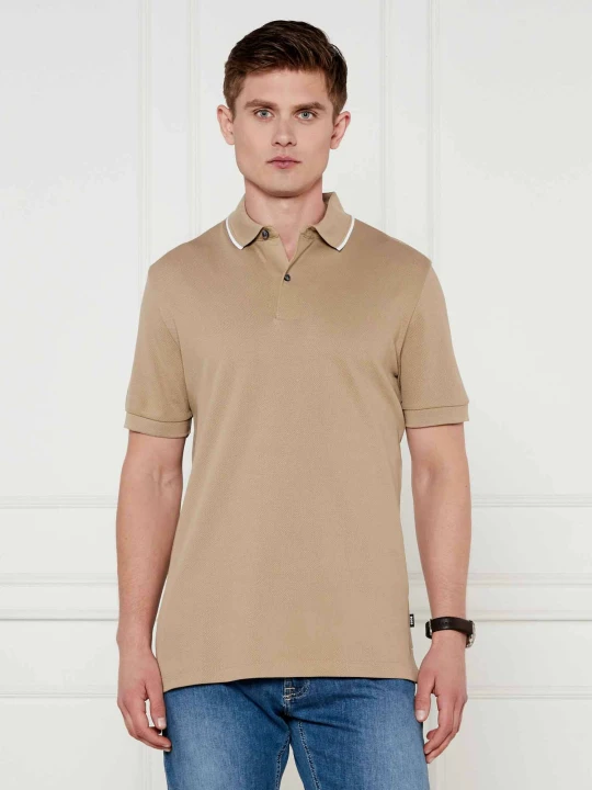 Zdjęcie produktu BOSS BLACK Polo H-Prout 59 | Regular Fit | mercerised beżowy
