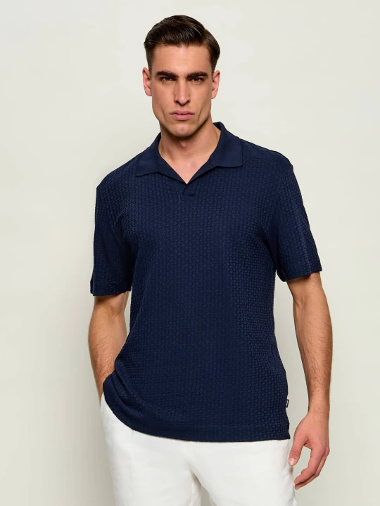 Zdjęcie produktu BOSS BLACK Polo H-Pye 251 | Regular Fit | mercerised granatowy