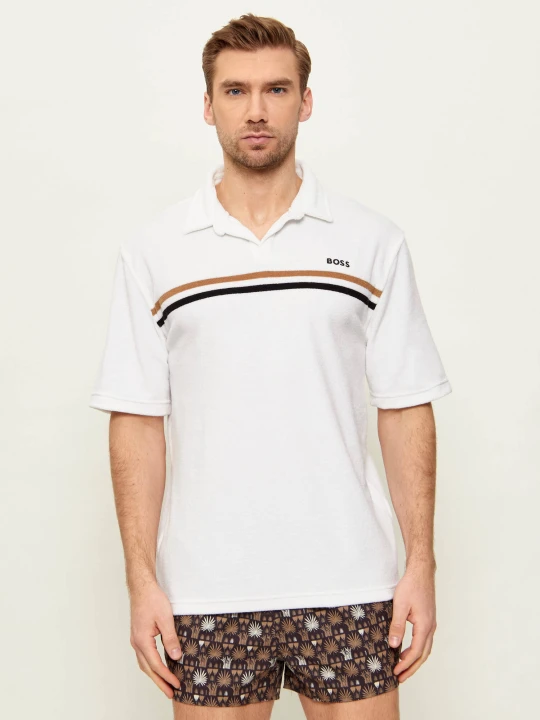 Zdjęcie produktu BOSS BLACK Polo Iconic | Regular Fit frotté biały