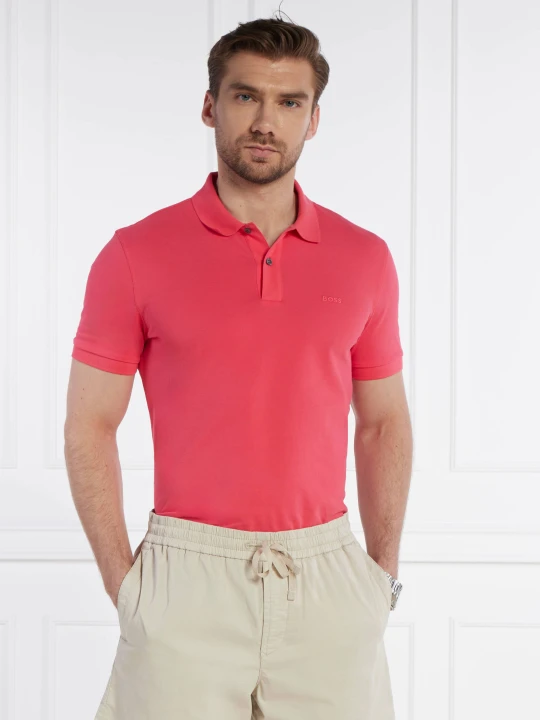 Zdjęcie produktu BOSS BLACK Polo Pallas | Regular Fit koralowy