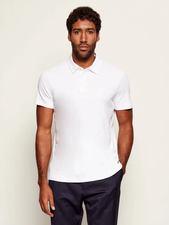 Zdjęcie produktu BOSS BLACK Polo Palosh 30 | Slim Fit biały