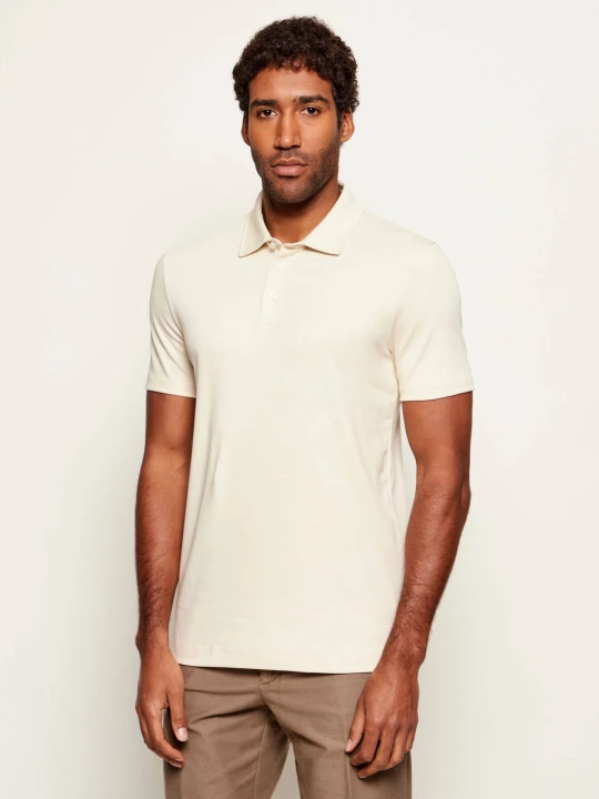Zdjęcie produktu BOSS BLACK Polo Palosh 30 | Slim Fit beżowy