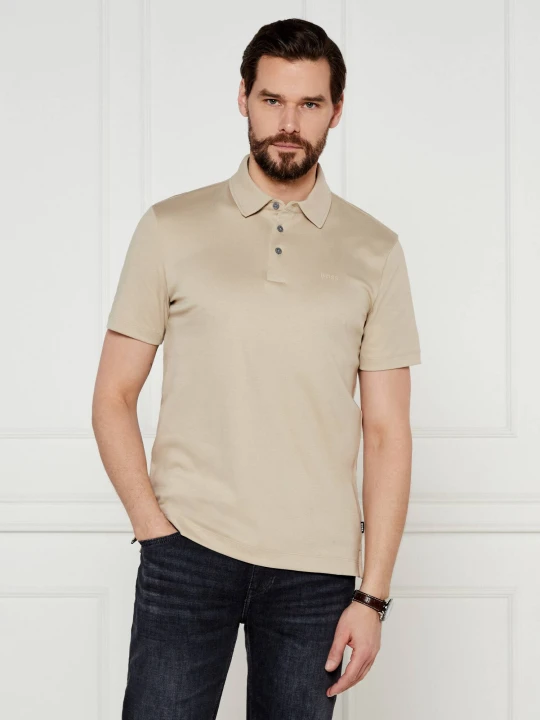 Zdjęcie produktu BOSS BLACK Polo Palosh 30 | Slim Fit beżowy