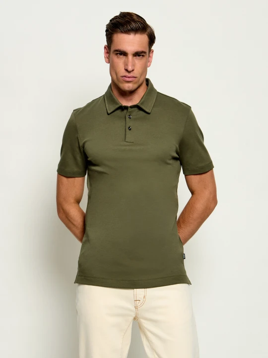 Zdjęcie produktu BOSS BLACK Polo Palosh 30 | Slim Fit oliwkowy