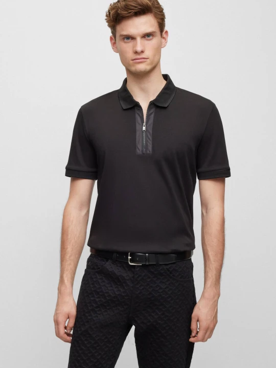 Zdjęcie produktu BOSS BLACK Polo Paras 199 | Slim Fit | mercerised
