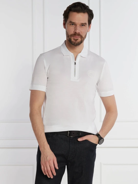 Zdjęcie produktu BOSS BLACK Polo Paras 280_PS Boss x Porsche | Regular Fit biały