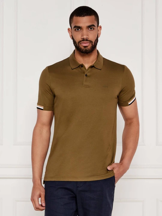 Zdjęcie produktu BOSS BLACK Polo Parlay 147 | Regular Fit | mercerised khaki