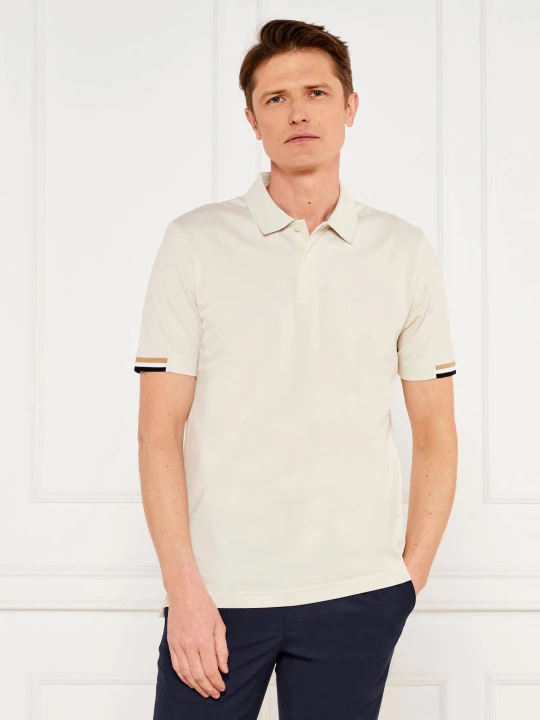 Zdjęcie produktu BOSS BLACK Polo Parlay 147 | Regular Fit | mercerised beżowy