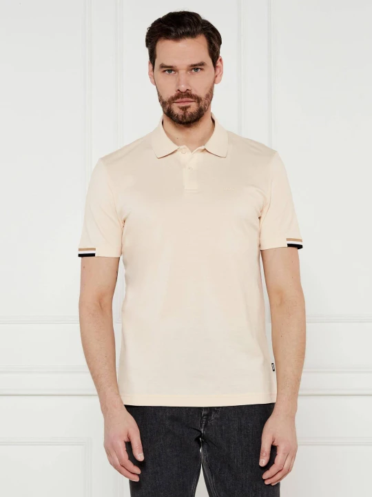 Zdjęcie produktu BOSS BLACK Polo Parlay 147 | Regular Fit | mercerised kremowy
