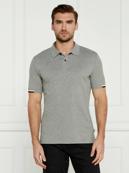 Zdjęcie produktu BOSS BLACK Polo Parlay 147 | Regular Fit | mercerised szary
