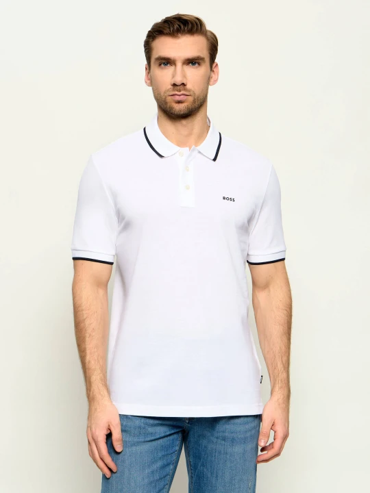 Zdjęcie produktu BOSS BLACK Polo Parlay 190 | Slim Fit biały