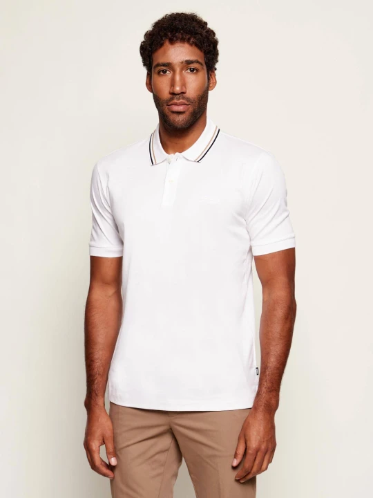 Zdjęcie produktu BOSS BLACK Polo Penrose 38 | Slim Fit biały