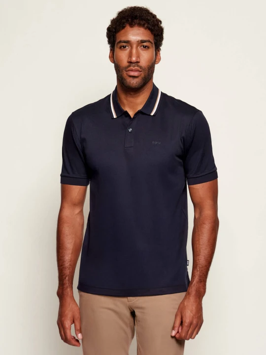 Zdjęcie produktu BOSS BLACK Polo Penrose 38 | Slim Fit granatowy