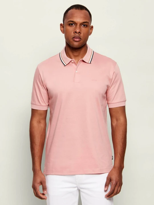 Zdjęcie produktu BOSS BLACK Polo Penrose 38 | Slim Fit różowy