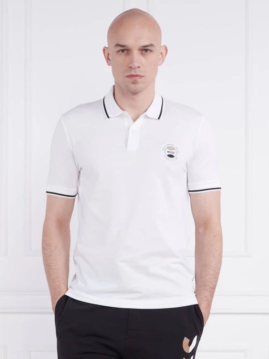 Zdjęcie produktu BOSS BLACK Polo Phillipson 110 | Slim Fit biały
