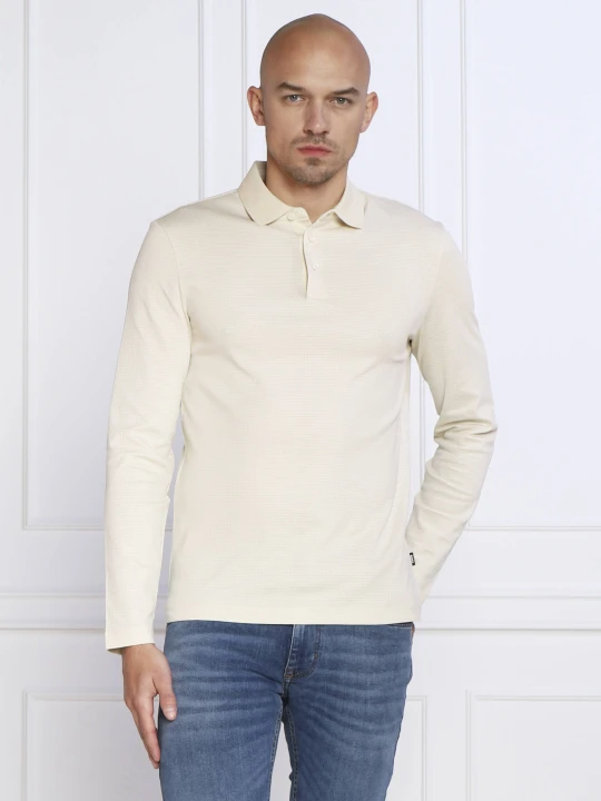 Zdjęcie produktu BOSS BLACK Polo Pleins 31 | Slim Fit | mercerised beżowy
