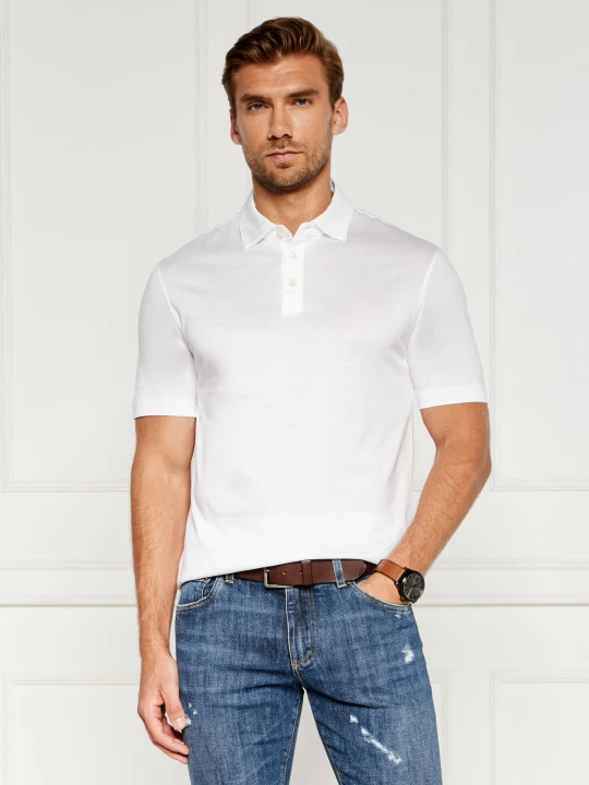 Zdjęcie produktu BOSS BLACK Polo Press 50 | Regular Fit biały