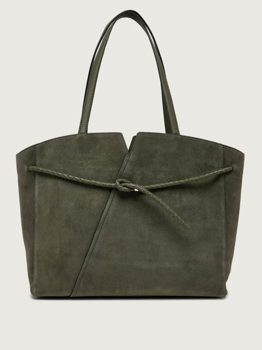Zdjęcie produktu BOSS BLACK Shopperka Boss Revers | zamsz oliwkowy