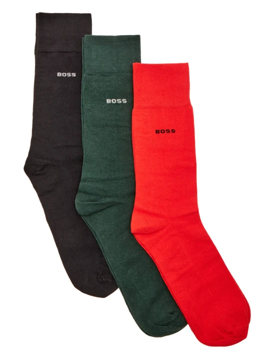 Zdjęcie produktu BOSS BLACK Skarpety 3-pack 3P RS GiftSet Uni CC czerwony