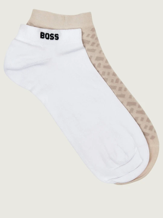 Zdjęcie produktu BOSS BLACK Skarpety / stopki 2-pack Monogram biały