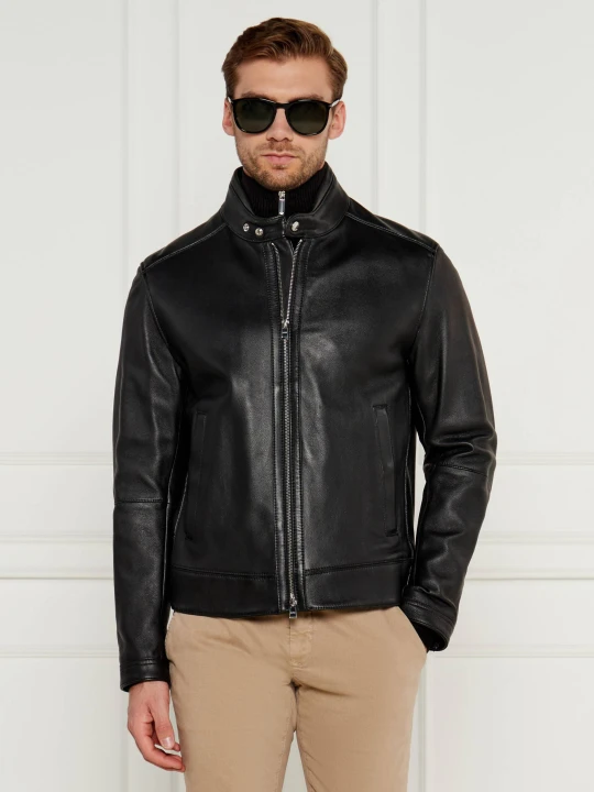 Zdjęcie produktu BOSS BLACK Skórzana kurtka H-Mansell2 | Regular Fit