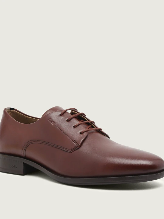Zdjęcie produktu BOSS BLACK Skórzane derby Colby Derb lt N kasztanowy
