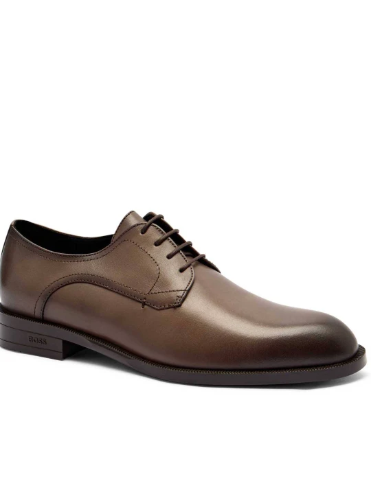Zdjęcie produktu BOSS BLACK Skórzane derby Tayil beżowy