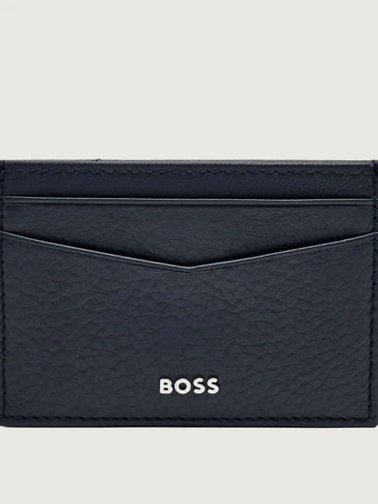 Zdjęcie produktu BOSS BLACK Skórzane etui na karty New Crosstown_M_Clip granatowy