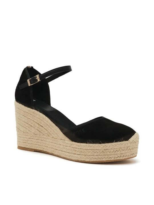 Zdjęcie produktu BOSS BLACK Skórzane koturny Madeira_Wedge