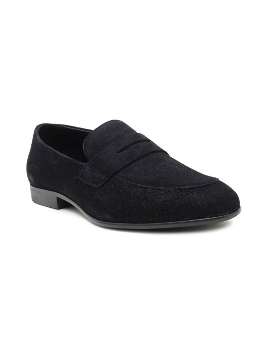 Zdjęcie produktu BOSS BLACK Skórzane loafersy Gavrie_Loaf_sd granatowy