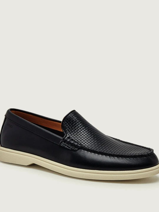 Zdjęcie produktu BOSS BLACK Skórzane loafersy Sienne