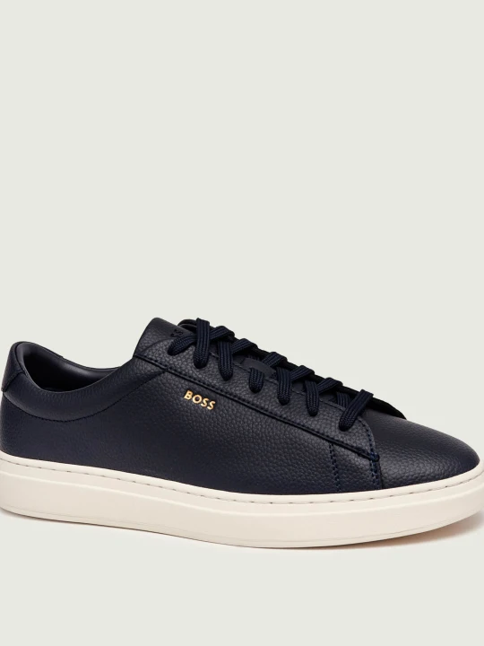 Zdjęcie produktu BOSS BLACK Skórzane sneakersy Kieran_Tenn_algr granatowy