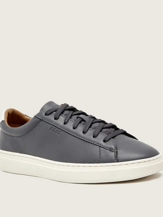 Zdjęcie produktu BOSS BLACK Skórzane sneakersy Kieran_Tenn_allt szary