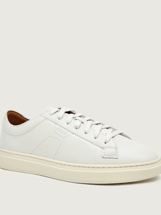 Zdjęcie produktu BOSS BLACK Skórzane sneakersy Kieran_Tenn_bustd biały