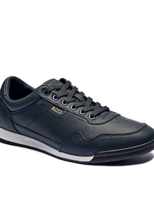 Zdjęcie produktu BOSS BLACK Skórzane sneakersy Titanium SL_ltpf granatowy