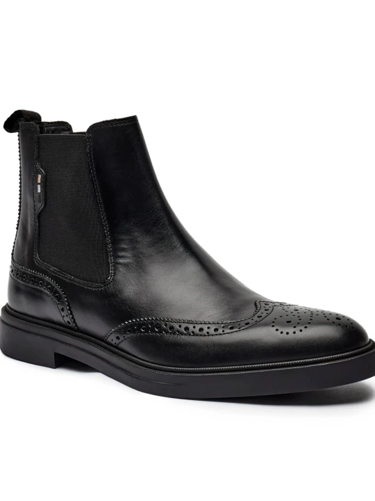 Zdjęcie produktu BOSS BLACK Skórzane sztyblety Calev