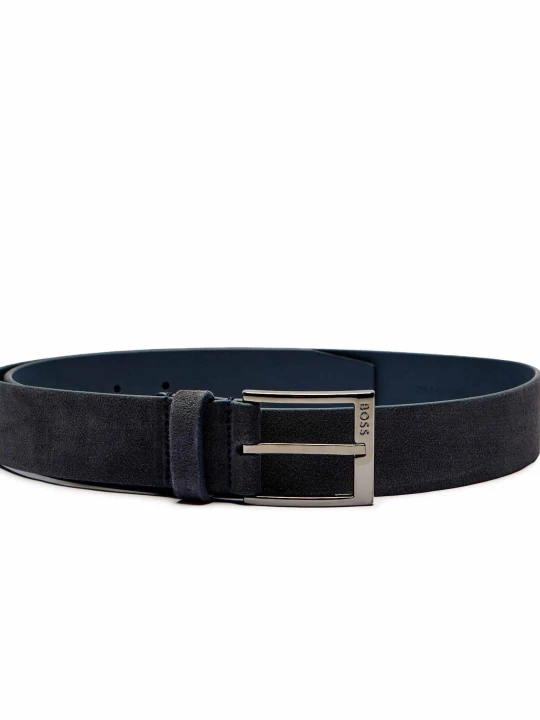 Zdjęcie produktu BOSS BLACK Pasek Elloy-G-Sd_Sz35 | zamsz granatowy